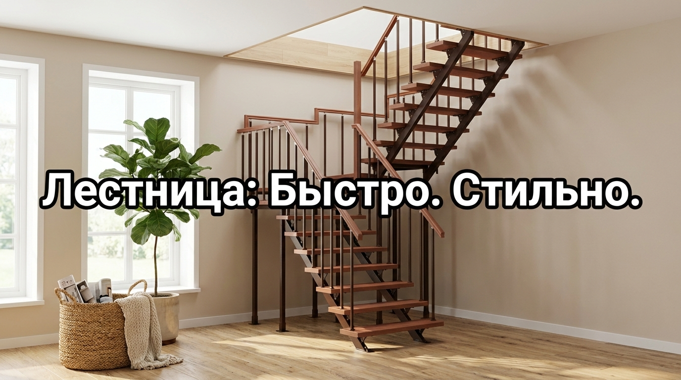 Замена лестниц для обновления интерьера без капитального ремонта