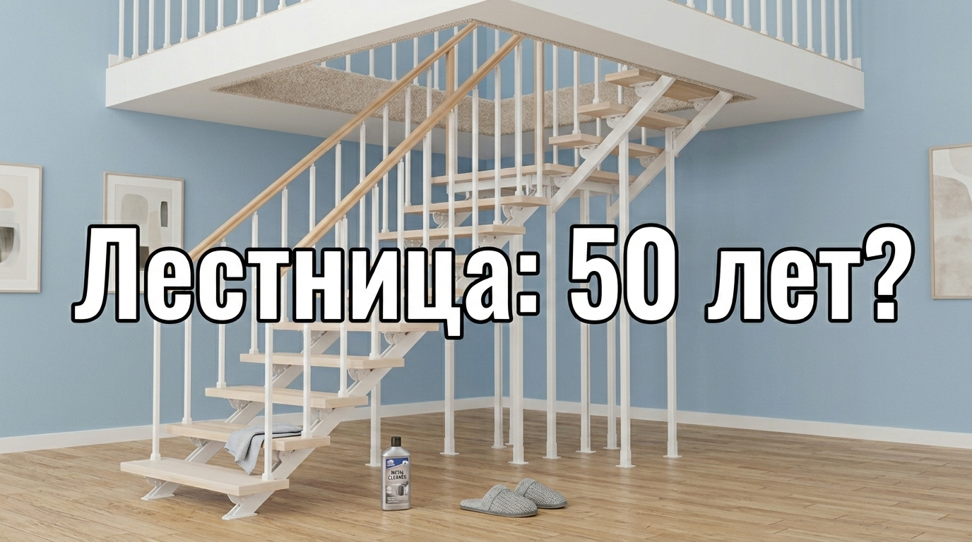 Уход за лестницей на протяжении 50 лет