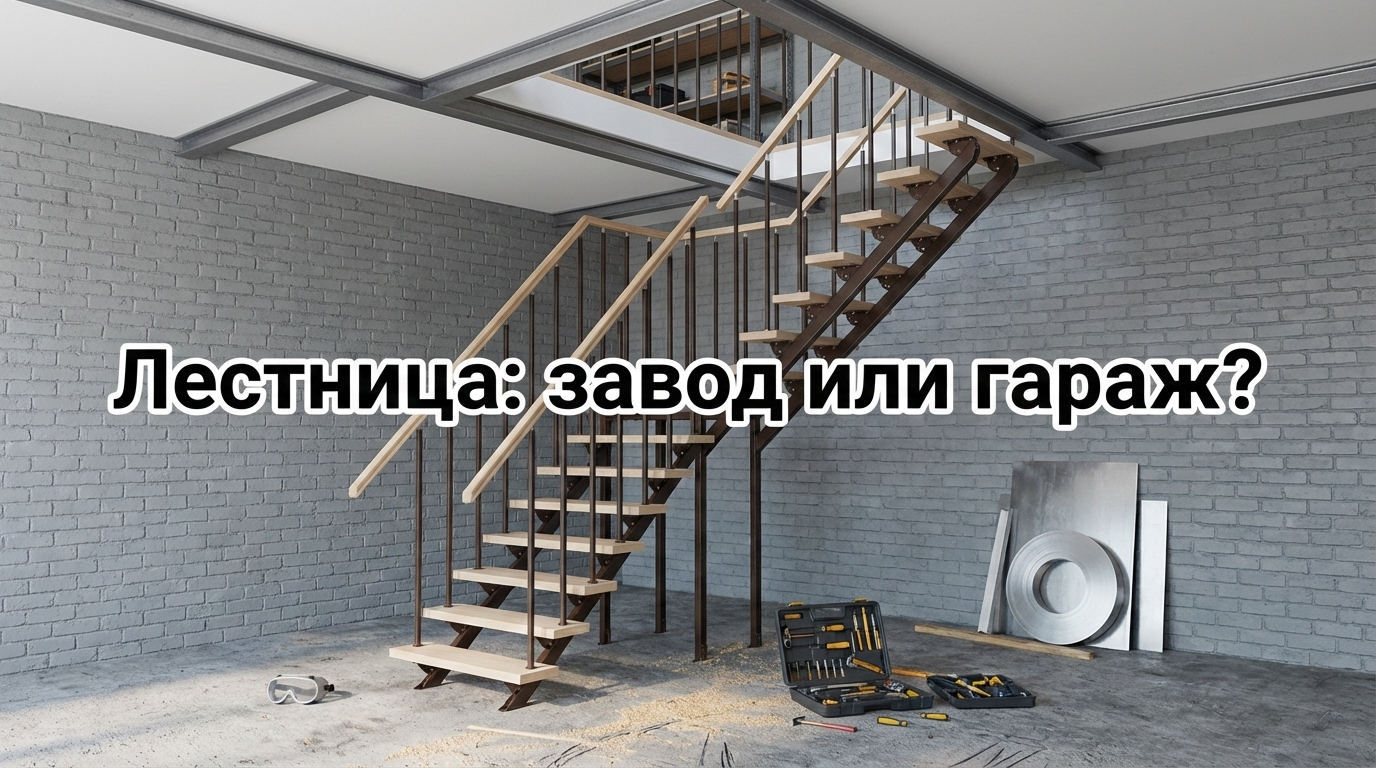 Сравнение заводской лестницы и гаражной сварки