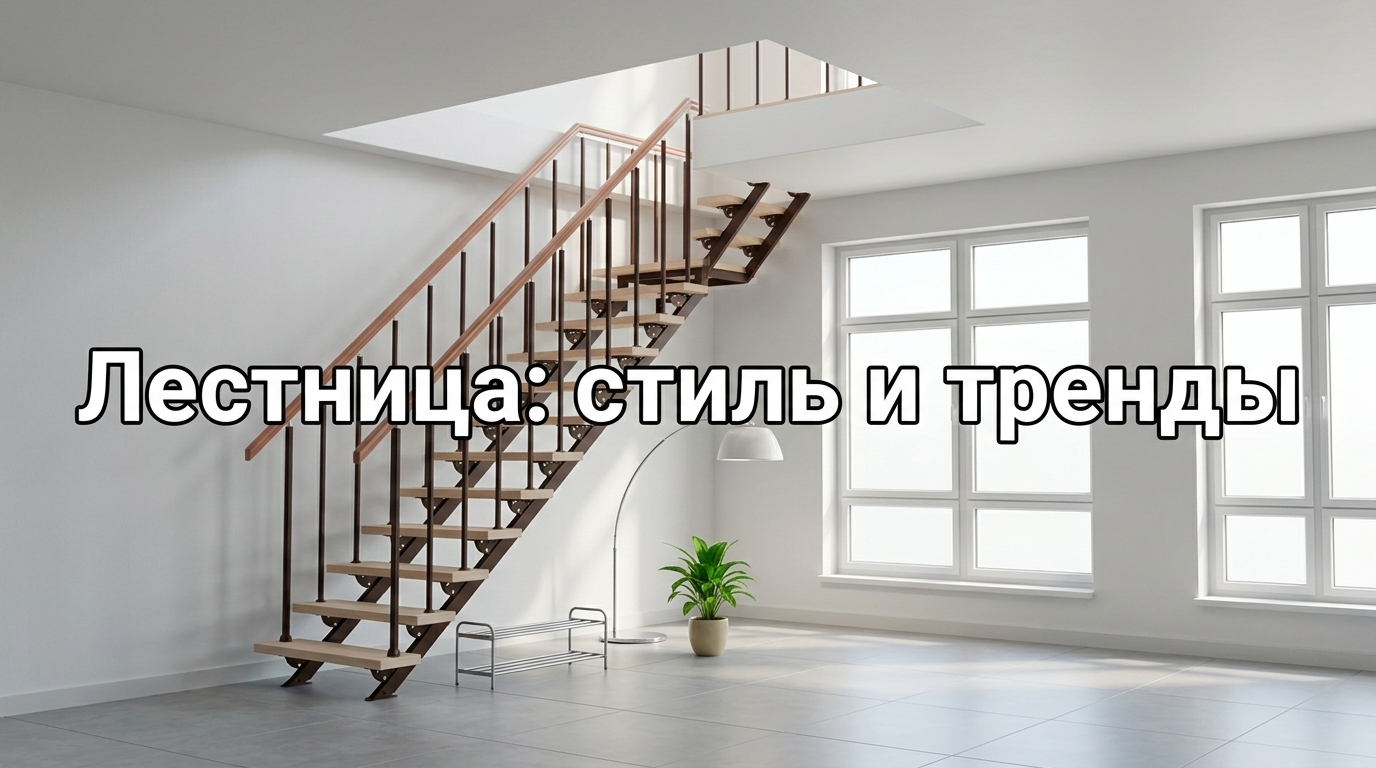 Дизайн лестницы 2026 в стиле минимализма