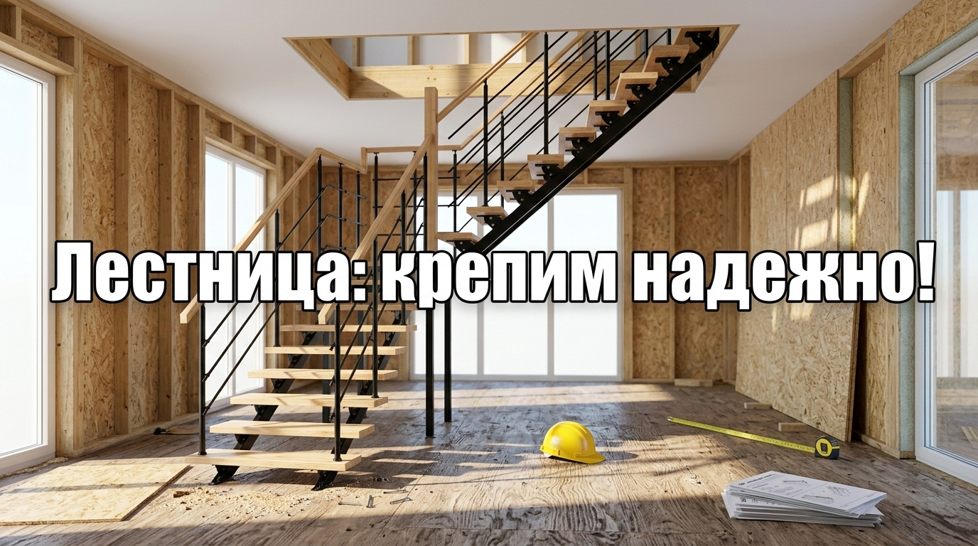 Лестница в каркасный дом на второй этаж
