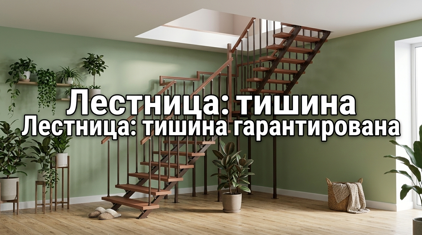 Шумоизоляция лестницы, мифы о звуке металлических ступеней