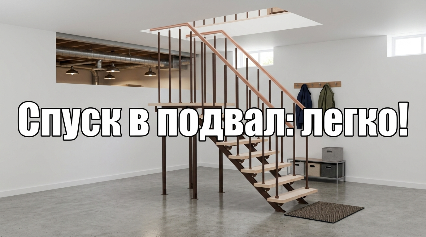Лестница в подвал своими руками
