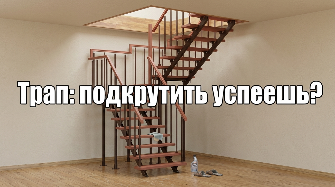 Лестница с регулируемой высотой и трап