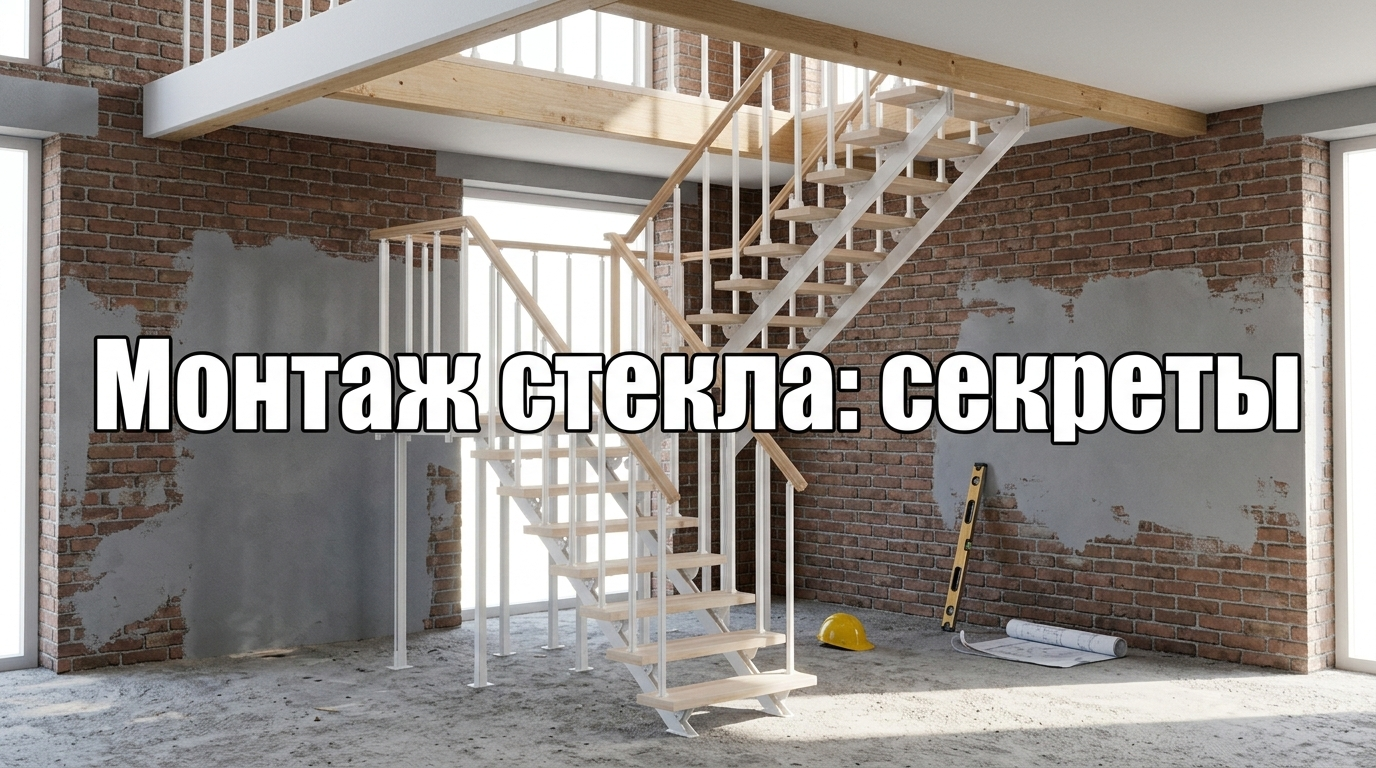 Стеклянные ограждения для лестницы