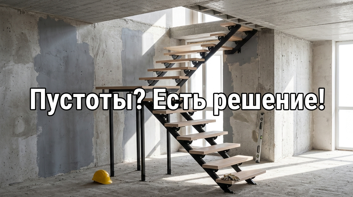 Крепление к перекрытию и пустота плит перекрытия