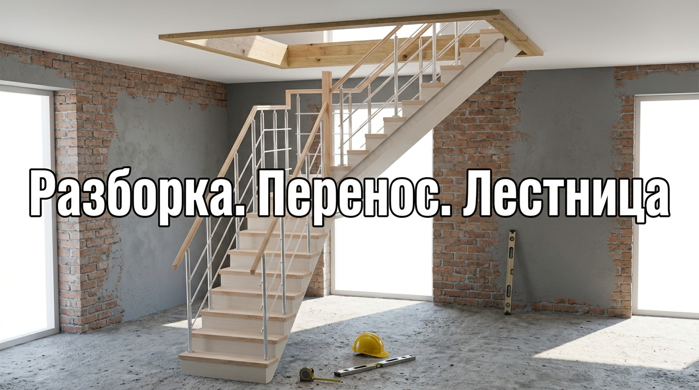 Лестница для переезда и перепланировки