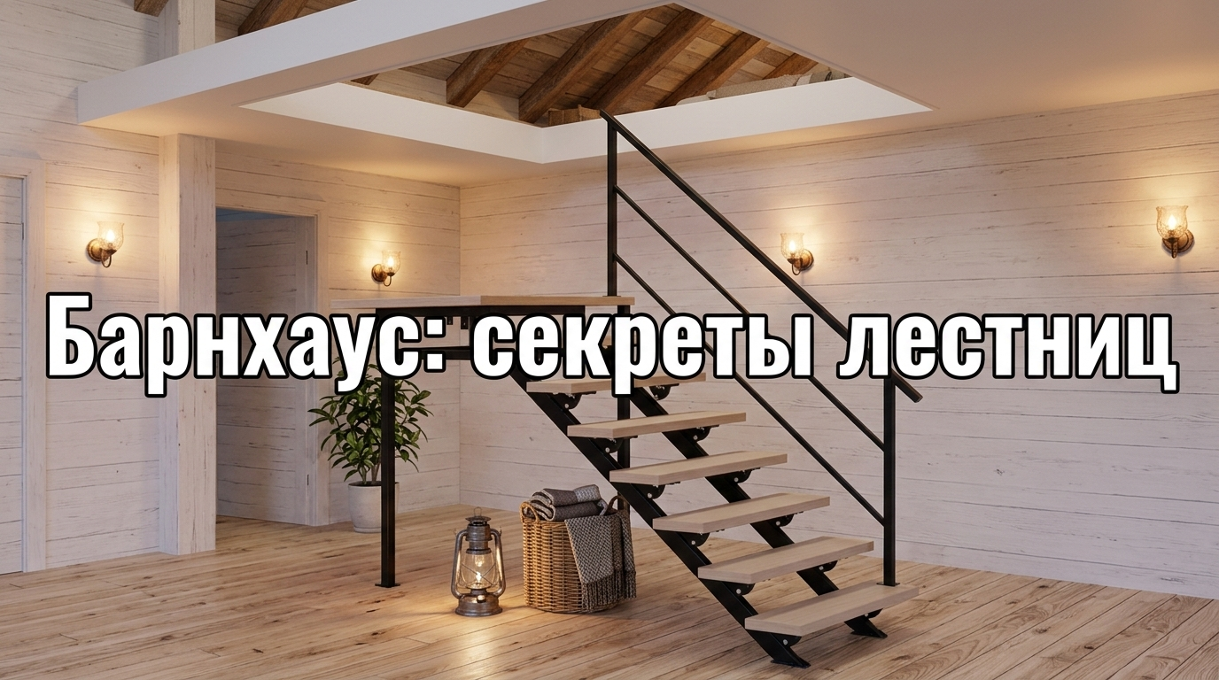 Лестница для глэмпинга на малой площадке
