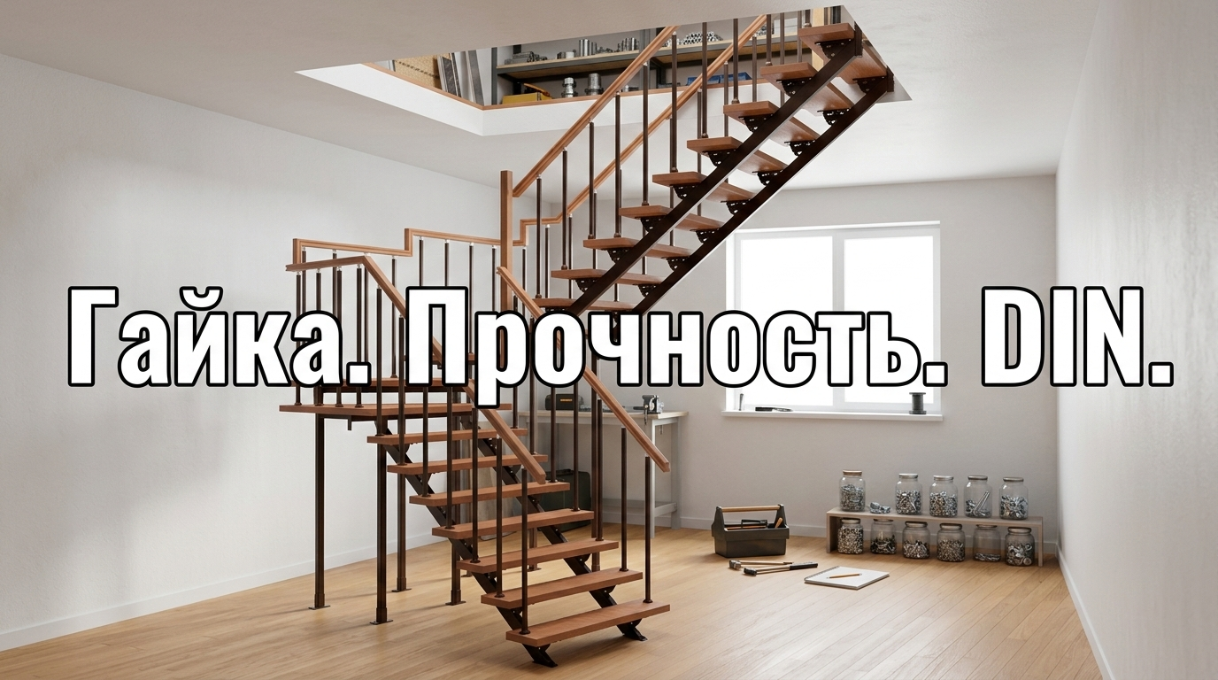 Гайка самоконтрящаяся DIN 8.8