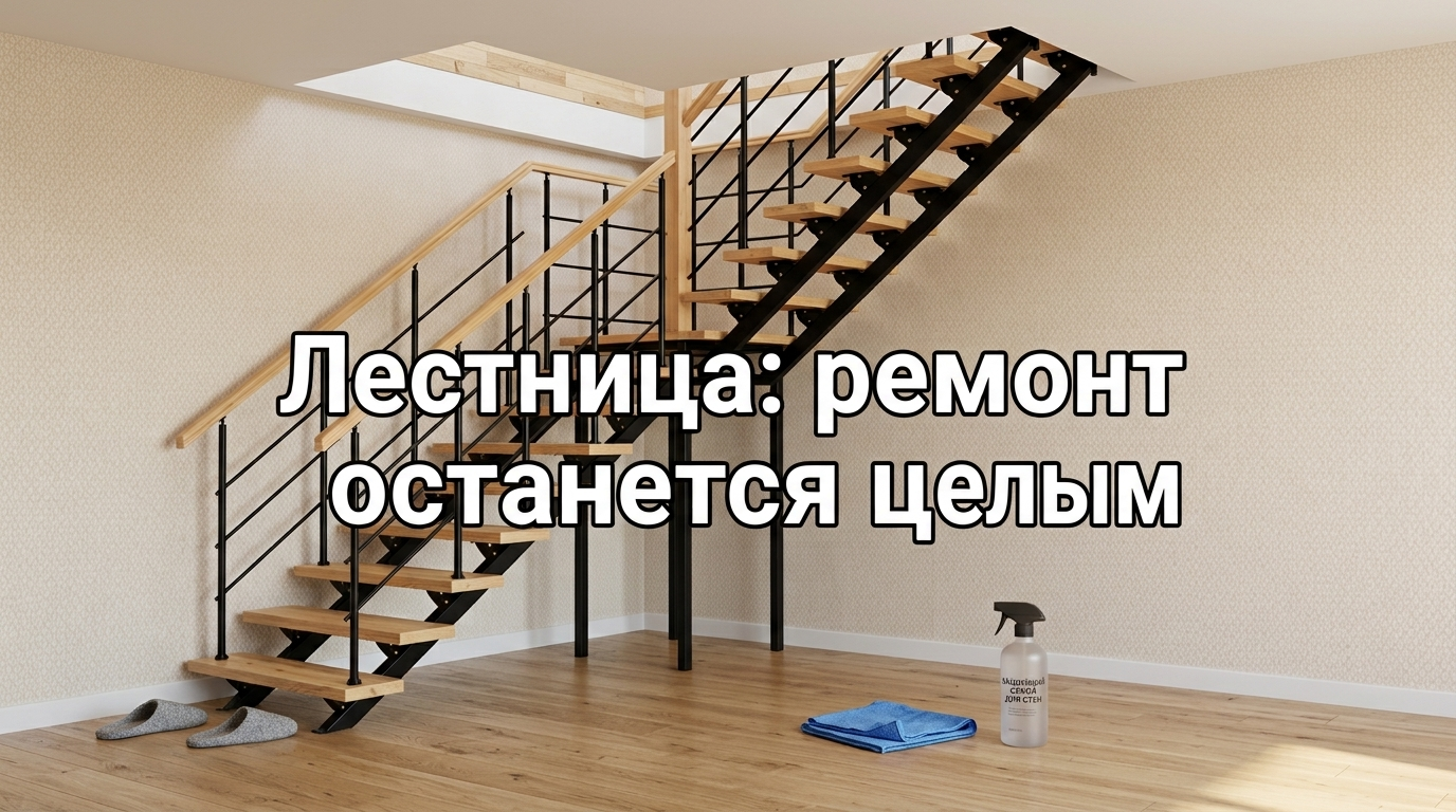 Установка лестницы в чистовой отделке