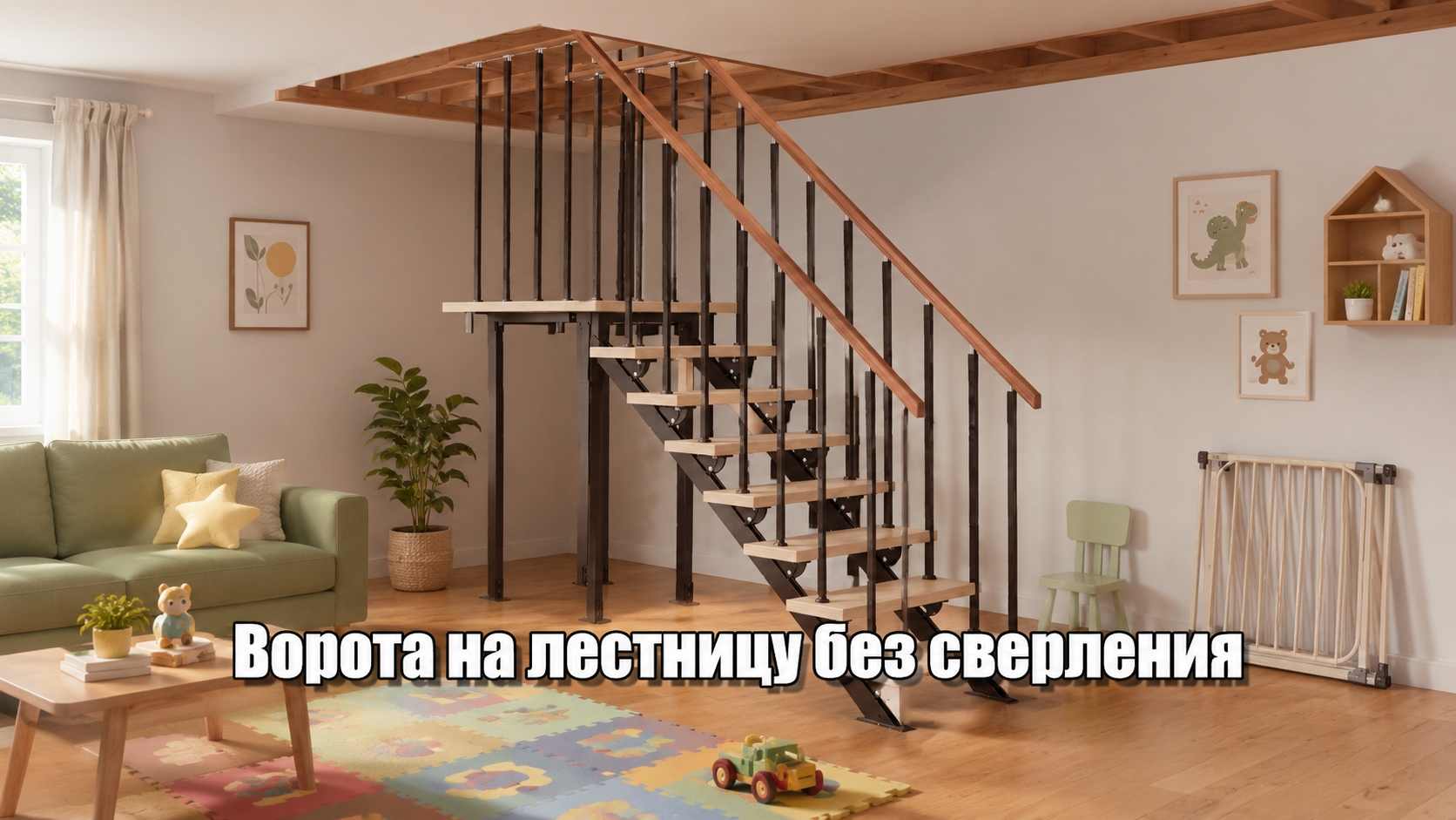 Ворота безопасности на лестницу