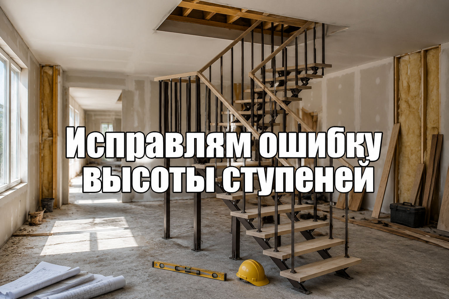 Высота лестницы и укладка ламината