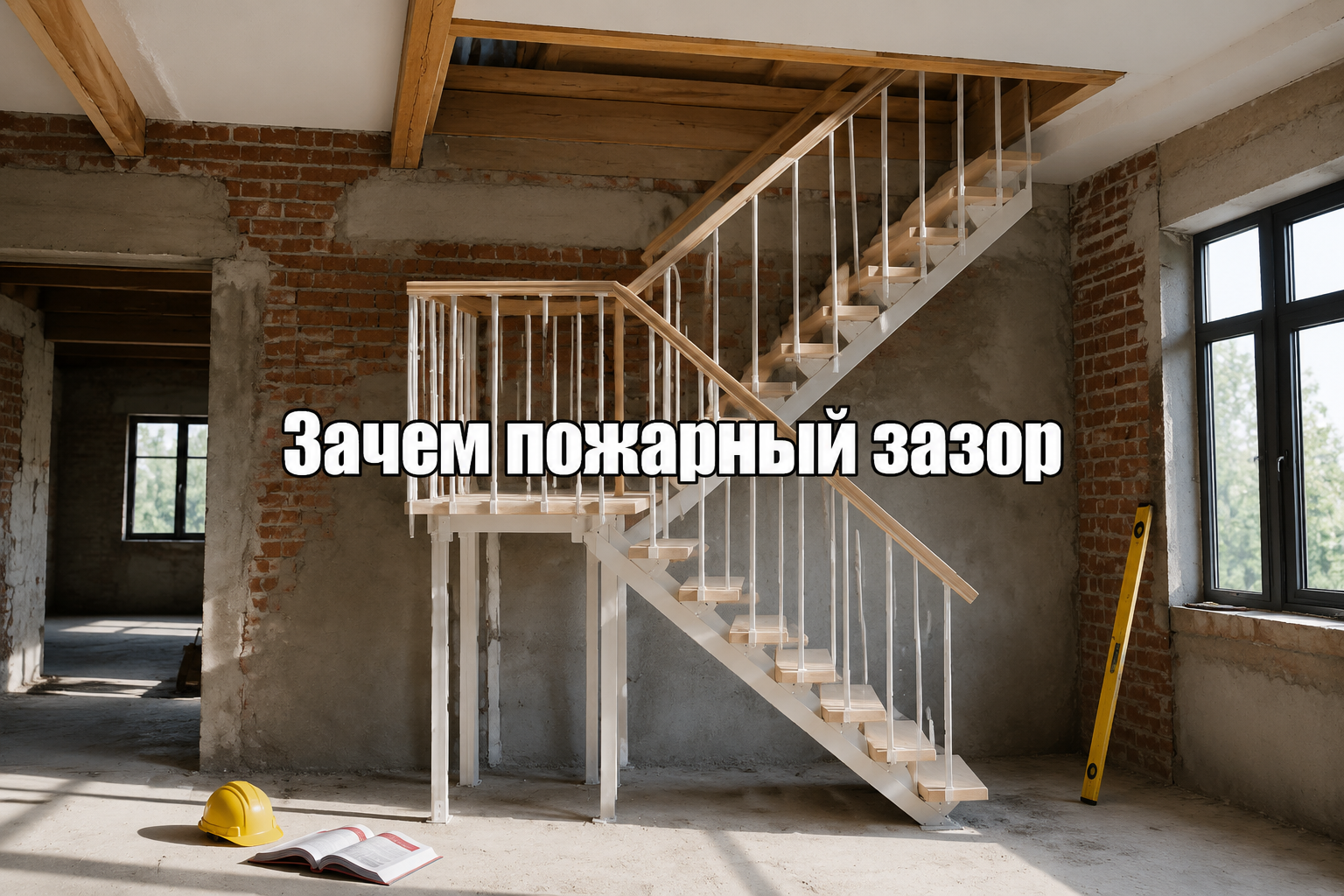 Пожарный зазор между лестничными маршами, его роль и нормы СП
