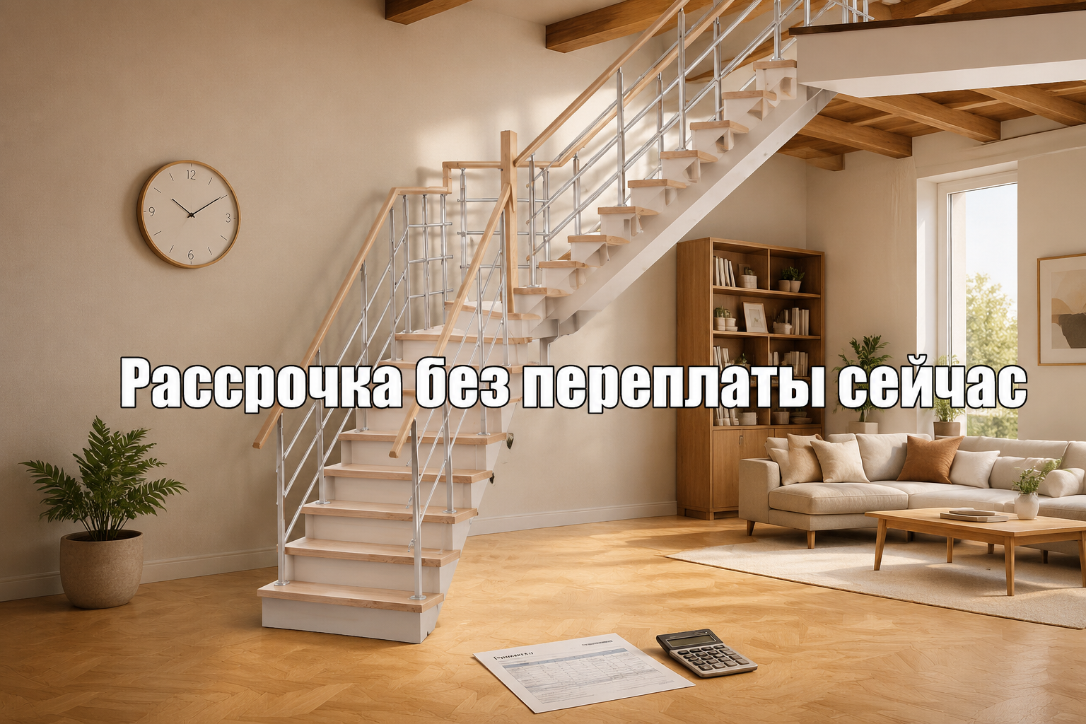 Купить лестницу в рассрочку с поэтапной оплатой