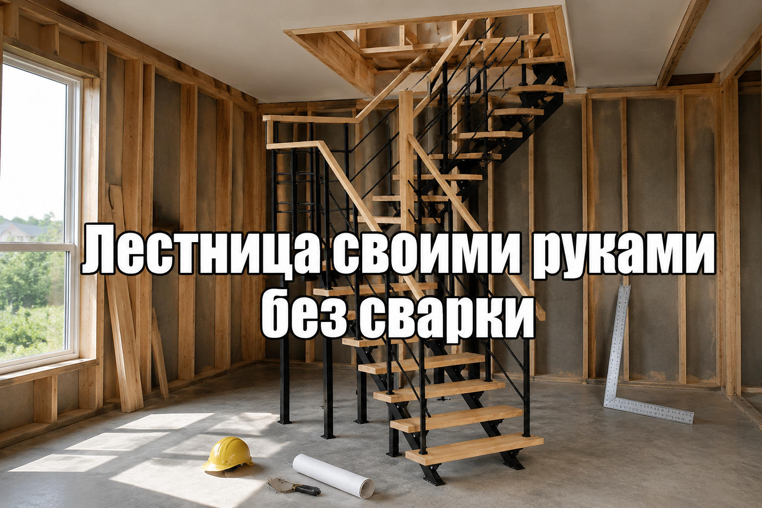 Пошаговый монтаж модульной лестницы без сварки и спецтехники