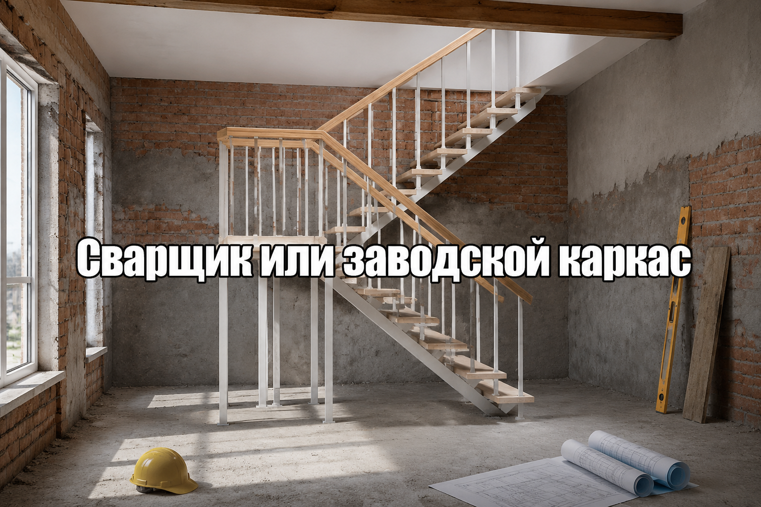 Металлокаркас для лестницы