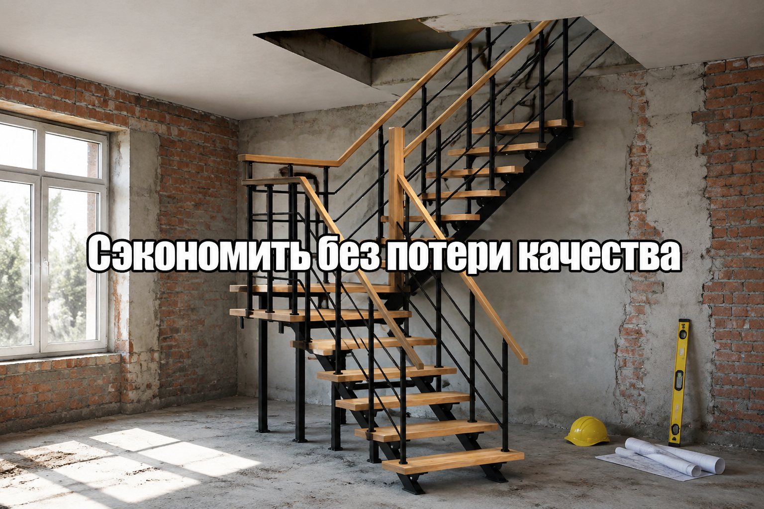 Монтаж лестницы способы экономии