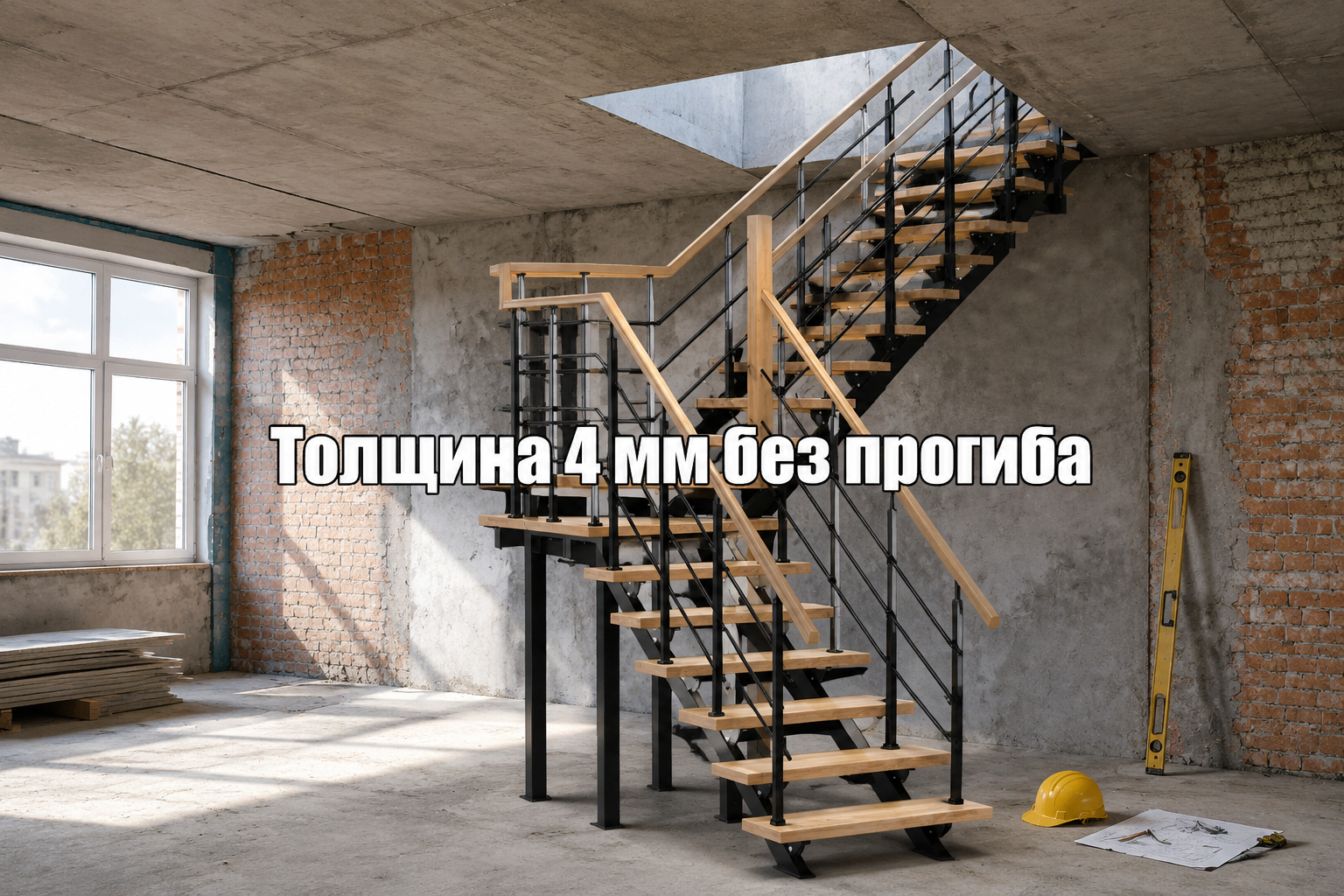 Каркас лестницы с толщиной металла 4 мм