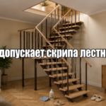 Деревянная лестница из гипермаркета, проблемы со скрипом