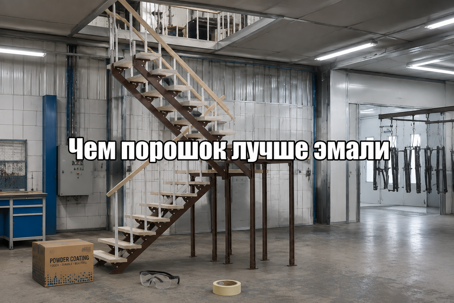 Порошковая покраска лестницы для долговечности и красоты